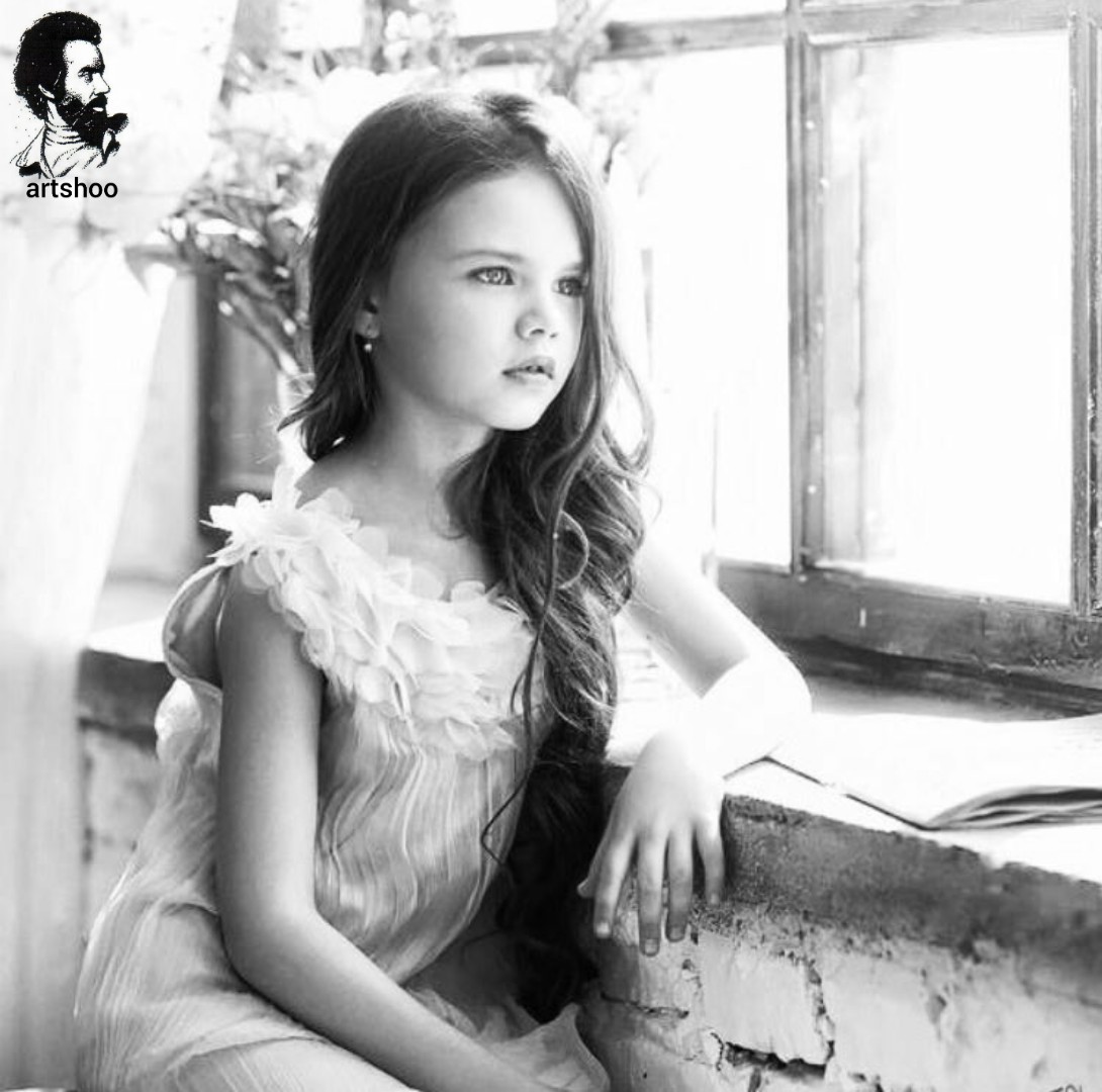 مدل کودک سیاه قلم